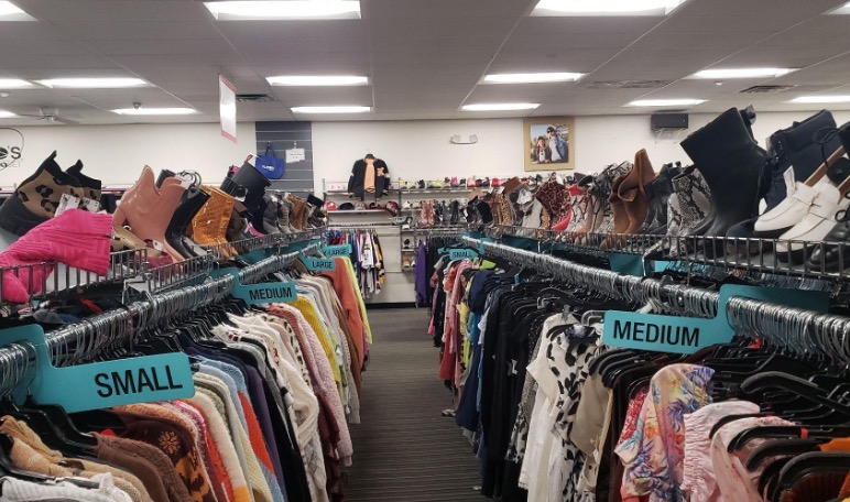 An interior view of Plato's Closet