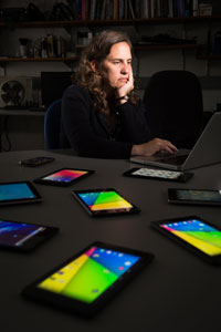 Wendi Heinzelman at Computer
