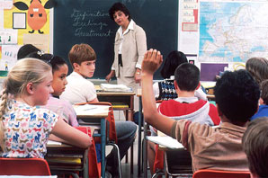 Teacher with Classroom
