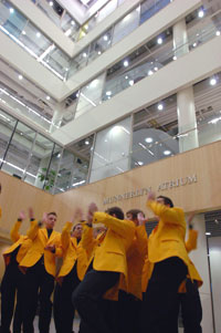 the Yellowjackets perform