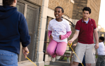 girl jumping rope