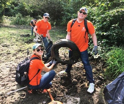 coastal clean-up in NYC