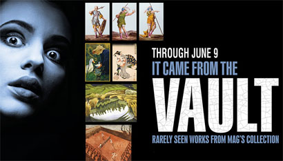 poster from the It Came From the Vault exhibition at the Memorial Art Gallery