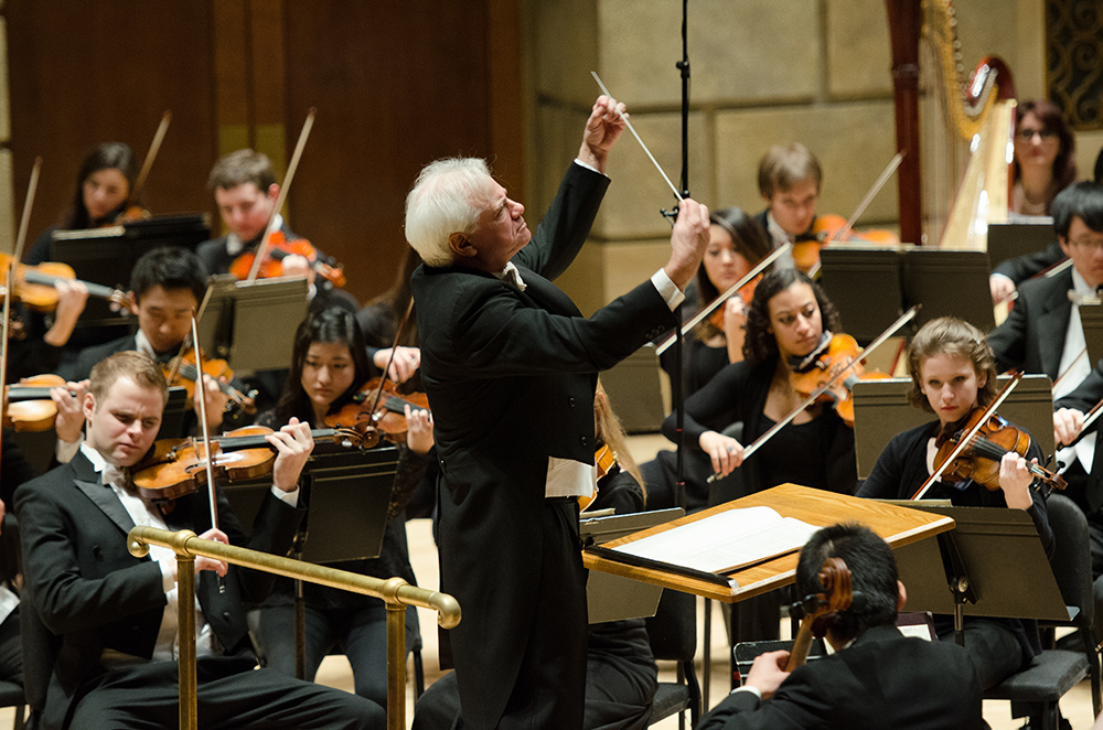 conductor and orchestra