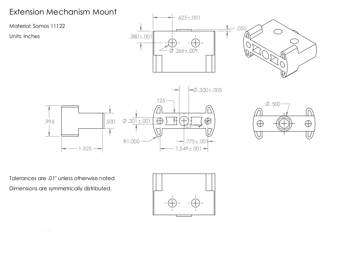 Modified orthographic layout