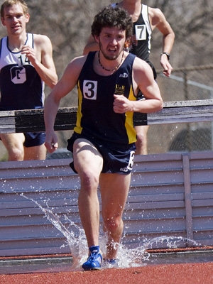 Lang finished in fourth place in the steeplechase.