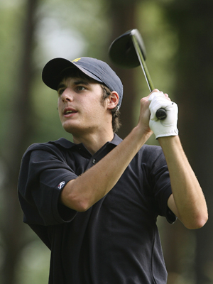 Driscoll is tied for 14th place.