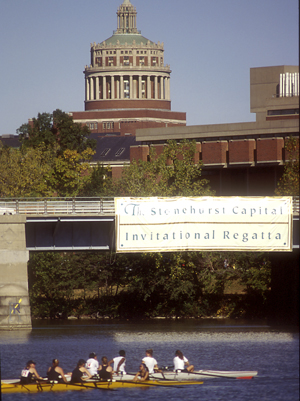 The regatta is a fixture on Meliora Weekend.