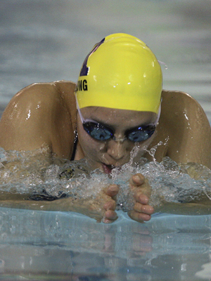 Chung was the runnerup in the 200 breaststroke.