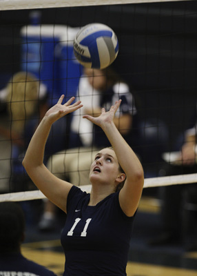 Bender had 16 assists to accompany 11 digs and three kills.