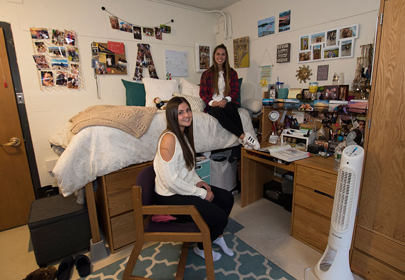 Roommates in a dorm room