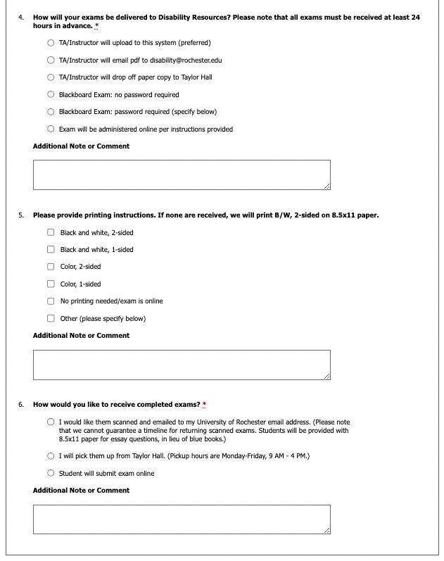Screenshot of Testing Agreement questions, part 2