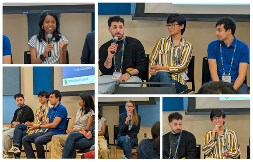A collage of event photos featuring attendees.