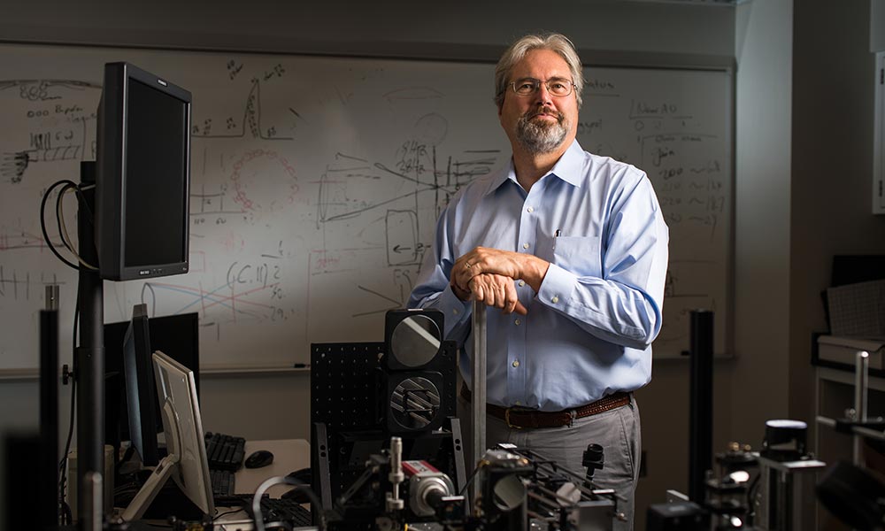 David Williams in his lab.