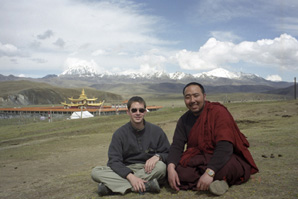 John Osburg and Tibetan Monk