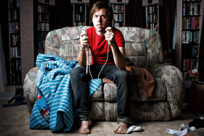 Video Gamer on Couch