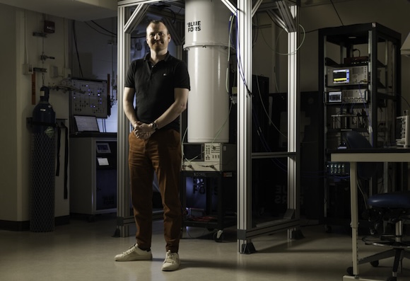 man stands in laboratory.