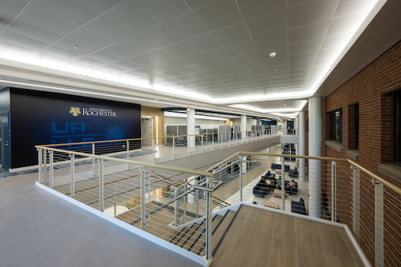 Interior of the University's newly expanded Laboratory for Laser Energetics