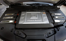 hydrogen fuel cell in car