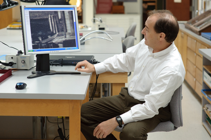 man at computer
