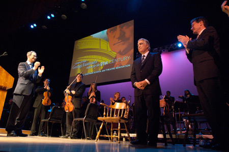 announcement of Kodak Hall at Eastman Theatre