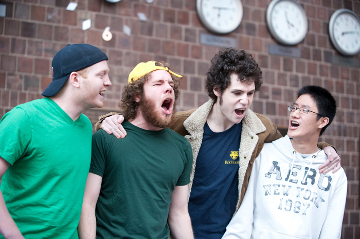 actors perform a skit