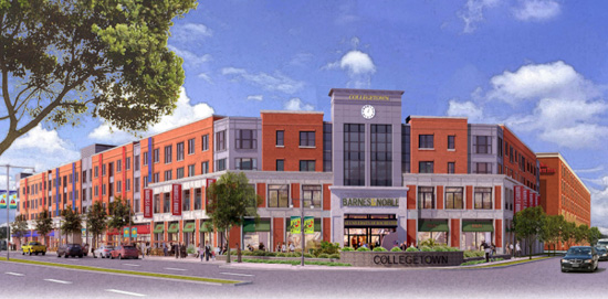 artist rendering of College Town