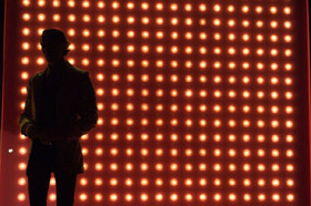 stage lights during theater rehearsal