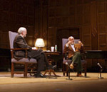 Harold Prince and Kim Kowalke on stage at Eastman Theatre