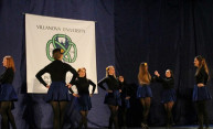 Irish dancers on stage