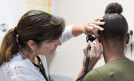 School of Nursing staffs health care facility at East High School of Nursing staffs health care facility at East High