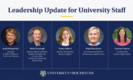 University leaders share updates for staff University leaders share updates for staff