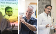 Three professors honored for undergraduate teaching innovations Three professors honored for undergraduate teaching innovations
