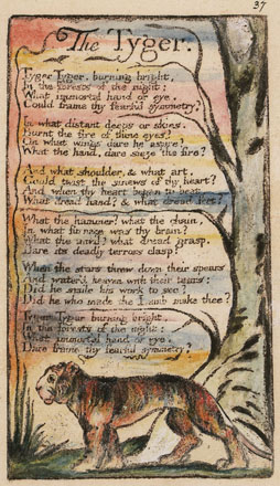 Illustration of William Blake's "The Tyger."