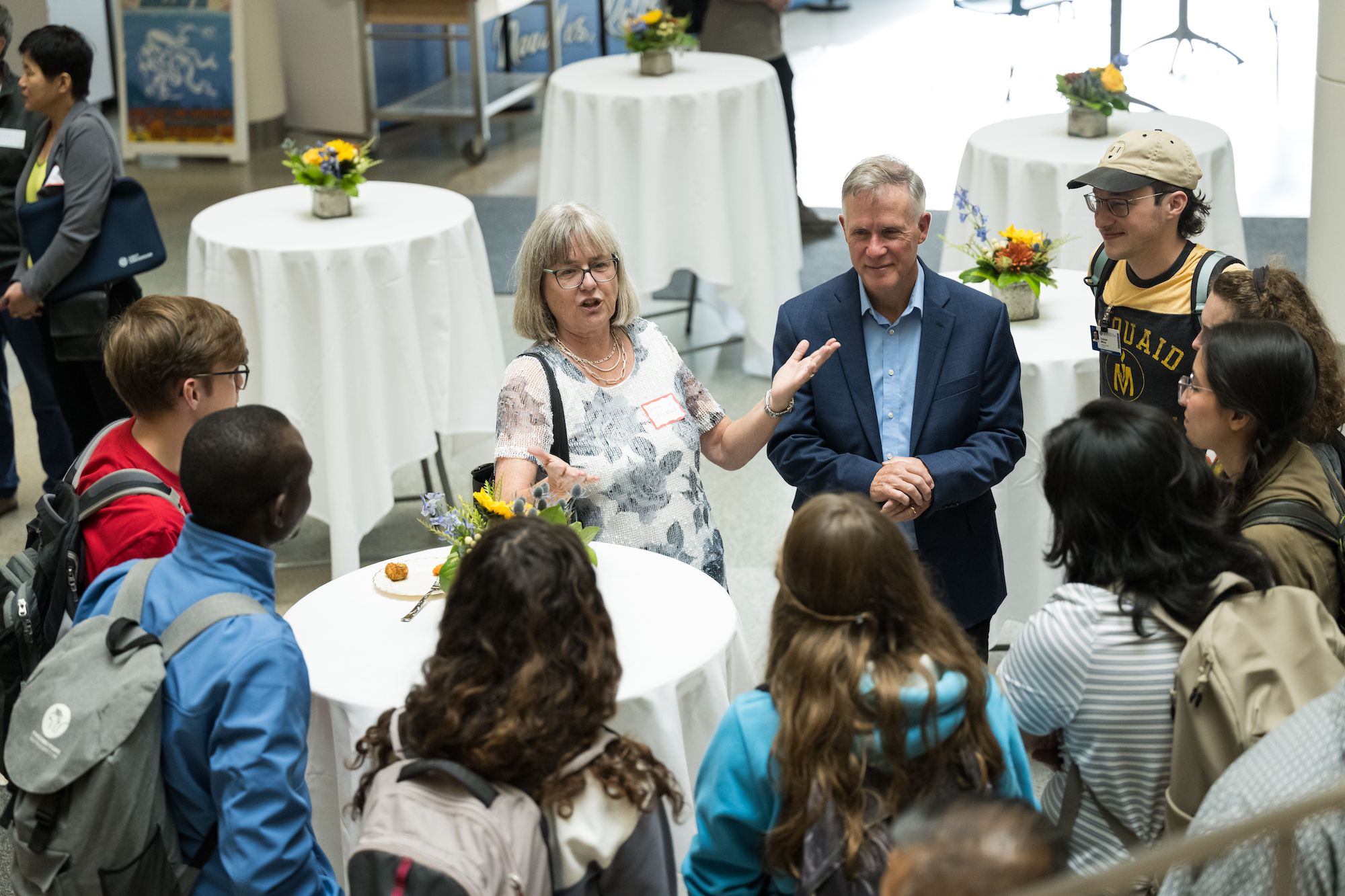 Nobel laureate Donna Strickland ’89 talks with students