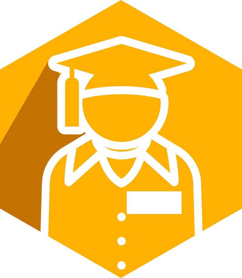 icon of a college graduate. 