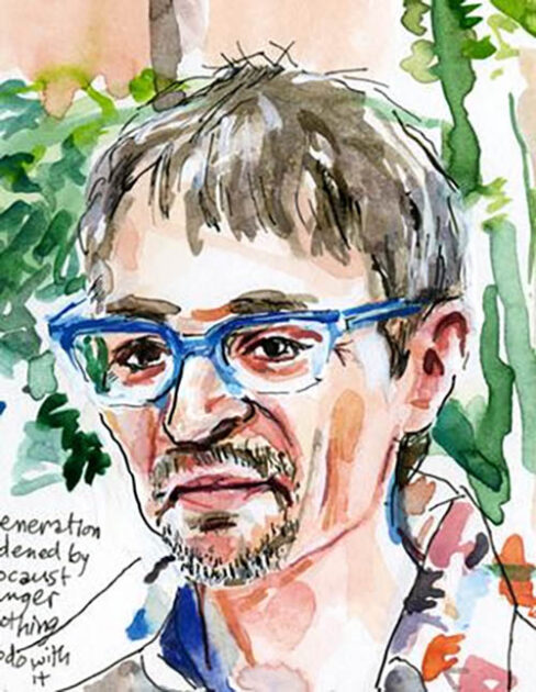 Watercolor painting of Steve Dewhurst.