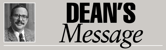 Dean's Message