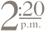2:20 p.m.