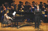 Kirk Dougherty (tenor) and Alexandra Nguyen (piano) perform three songs by Charles Strouse ’47E.