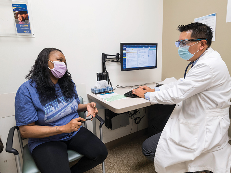 photo of mendoza with patient