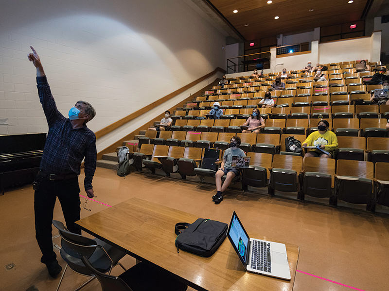 photo of a lecture class