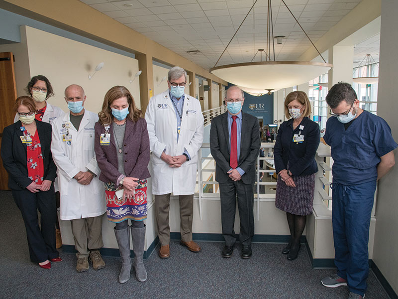 university of rochester pauses for COVID-19 one-year anniversary
