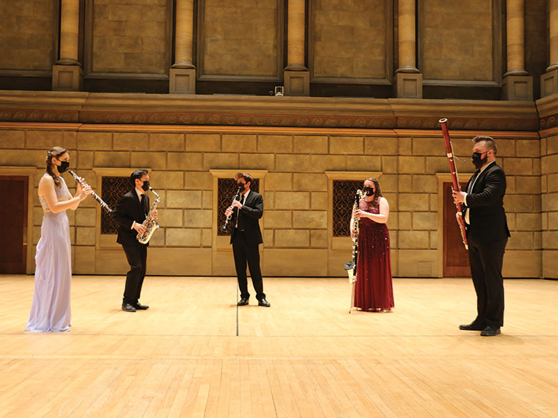 Sequoia Reed Quintet helps Eastman School Launch Centennial Campaign
