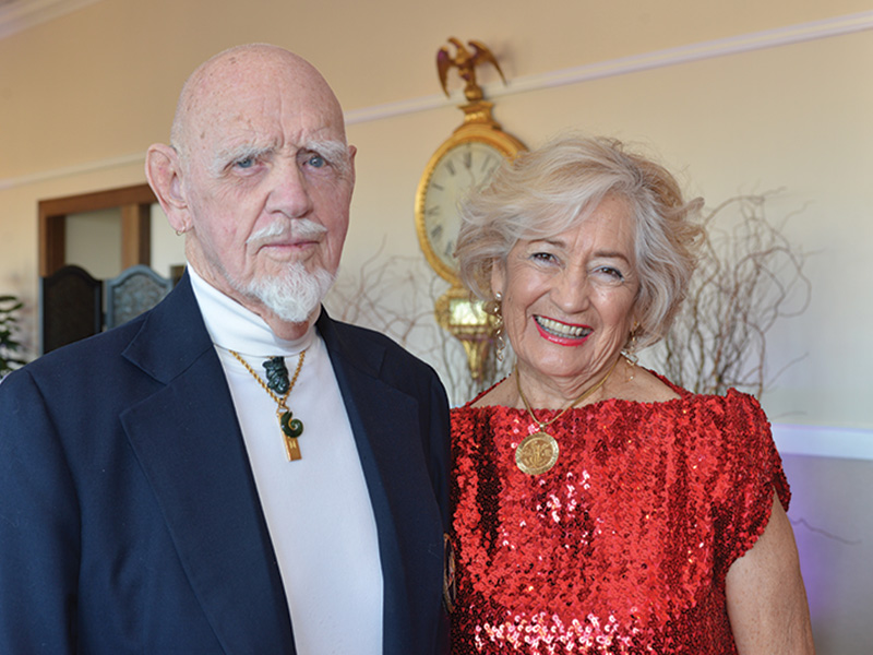 University of Rochester alumnus John Manhold and his wife, Kit