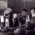 historic photo of optics scientists