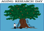 An illustration of a person climbing an apple tree.