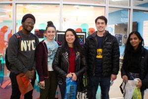 Group of students at the graduate student wellness fair