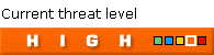 threat level: high (orange)