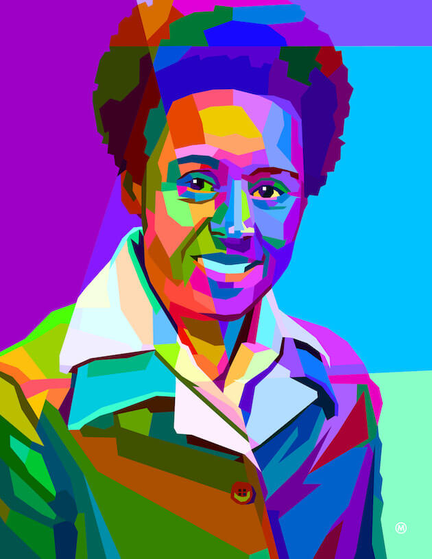 An illustration of Ruth Holland Scott